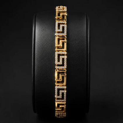 دستبند ژوپینگ طرح طلاکدdxu107 گالری زیورآلات آوآرین