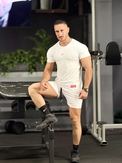 ست تیشرت و شلوارک NIKE سفید