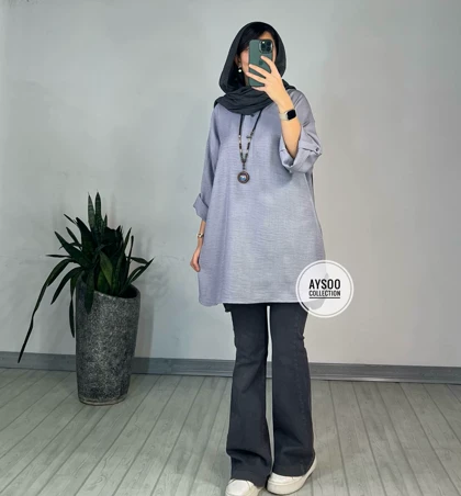 مانتو جلو دکمه لیانا 3