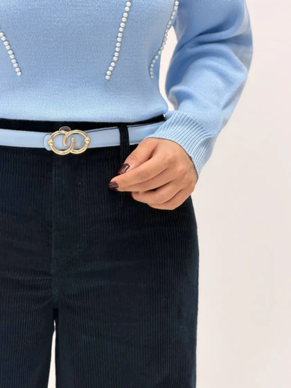 3952-شلوار کبریتی واید لگ