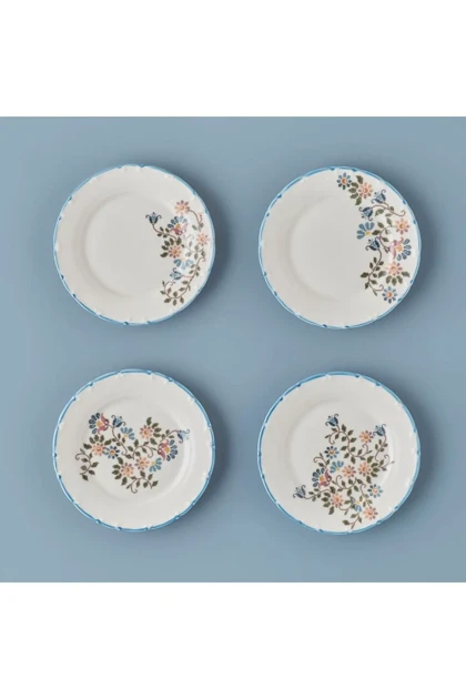 بشقاب کیک Bella Maison مدل Vintage پرسلان - آبی