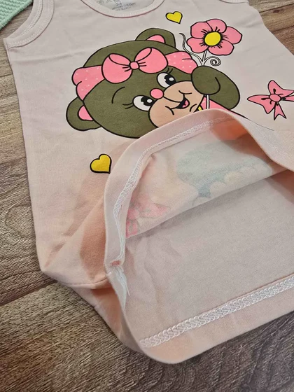 ست شورت زیرپوش دخترانه طرح خرس ناز