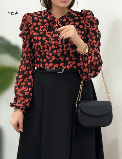 شومیزحریر مجلسی مهلا (کد4394)