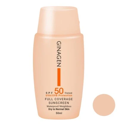 ضد آفتاب پوست خشک رنگی ژیناژن شماره 01