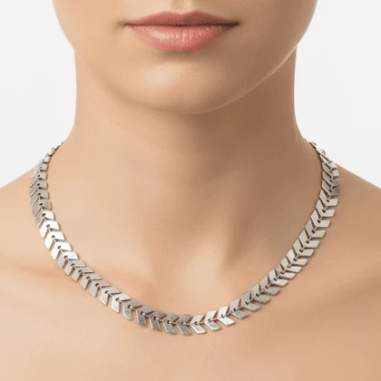 گردنبند دخترانه مدل گندمی