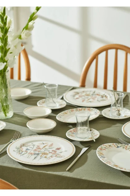 سرویس صبحانه‌خوری 12 نفره Bella Maison مدل Flores استون‌ور - چندرنگ