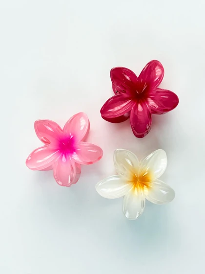 کلیپس مو طرح گل پلومریا Polomeria