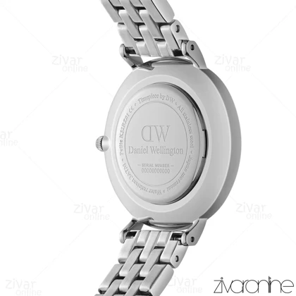 ساعت دنیل ولینگتون زنانه سیلور صفحه سفید ایندکس یونانی 105504