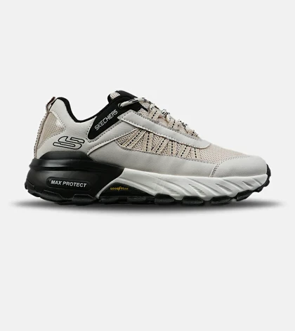 کفش کتانی طبی ورزشی کرم SKECHERS max protect مدل 8555