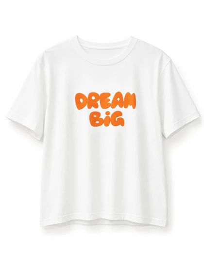 کراپ زنانه طرح Big dream کد 10027