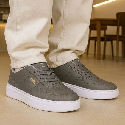 کفش تخت Zara مردانه طوسی مدل Kiyan