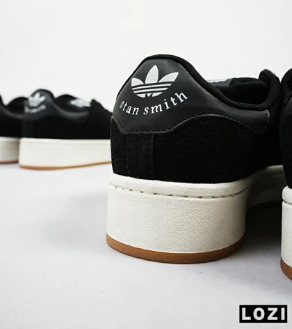 کفش کتانی مردانه مشکی سفید ADIDAS stan smith