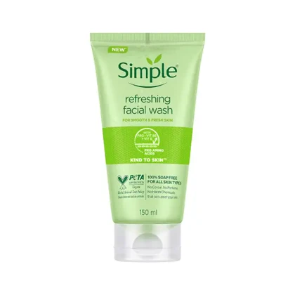 ژل شستشو و طراوت‌بخش صورت سیمپل Simple Cleansing & Revitalising Facial Gel