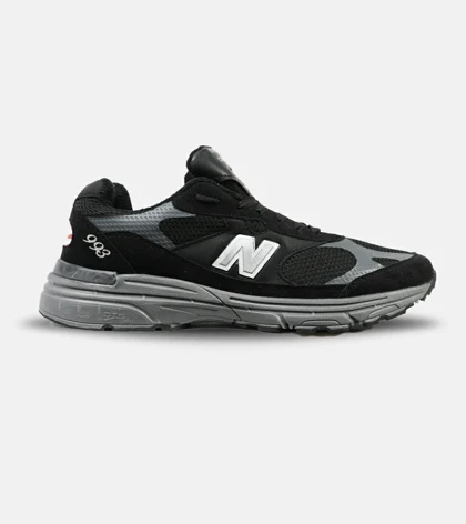 کفش کتانی بزرگ پا مشکی طوسی NEW BALANCE 993