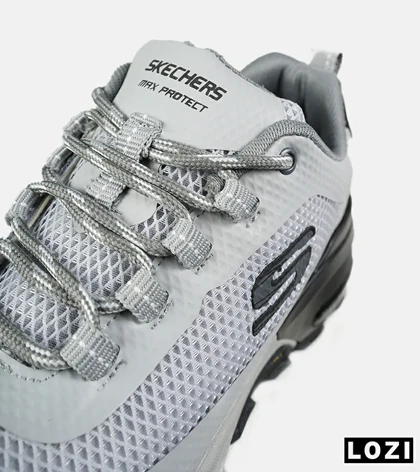کفش کتانی طبی ورزشی طوسی مشکی SKECHERS max protect مدل 7571