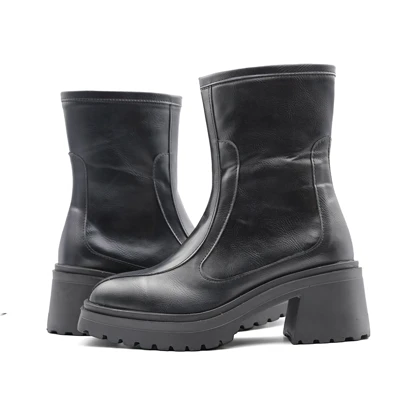کفش نیم بوت زنانه پاشنه‌دار مدل 0526 _ Boots