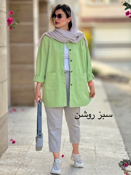 مانتو کتان جیب پایین 243