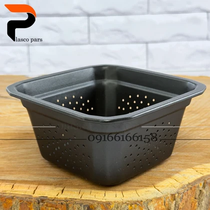 تفاله گیر استیل مربع مشکی