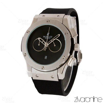 ساعت هابلوت زنانه کلاسیک فیوژن سه موتوره سیلور مشکی 105761