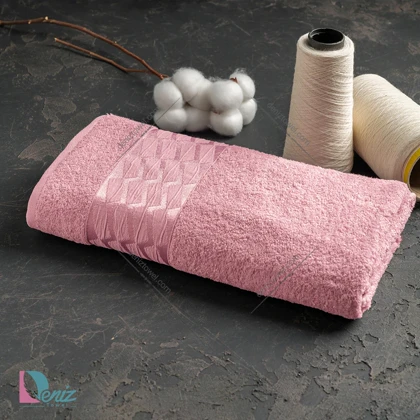 حوله حمامی طرح آرام رنگ کالباسی