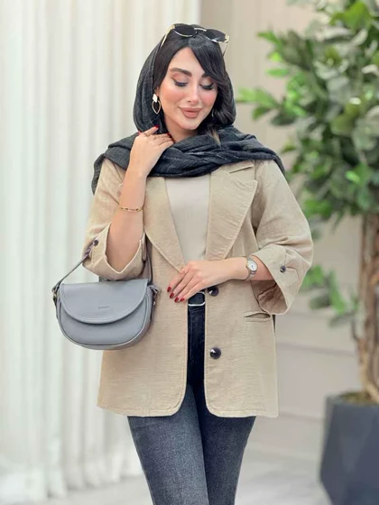 مانتو دو دکمه پریسا