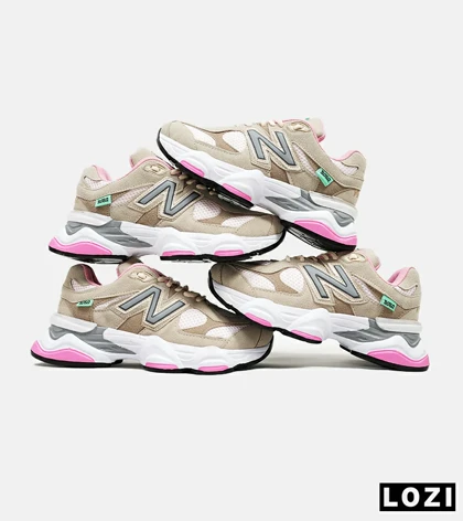 کفش کتانی زنانه کرم صورتی NEW BALANCE 9060