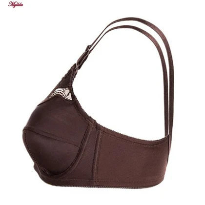 سوتین زنانه لین مدل فنردار پروانه ای قهوه ای کد 4680-602