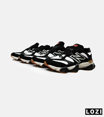 کفش کتانی مردانه و زنانه مشکی سفید NEW BALANCE 9060