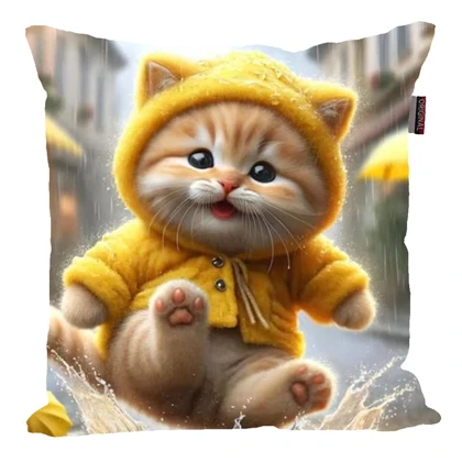 کوسن مدل گربه بامزه کد 3258