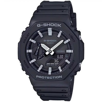 ساعت مچی مردانه عقربه ای دیجیتال جی شاک کاسیو Casio مدل GA-2100-1AER ضد آب