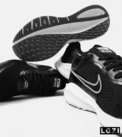 کفش کتانی بزرگ پا مشکی سفید نایک NIKE PEGASUS V10