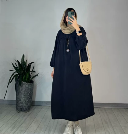 پیراهن مانتویی جین کاغذی 3