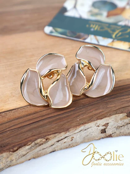 گوشواره استیل – میناکاری مدل گیلاوا کد E1245