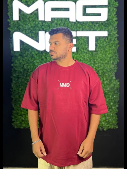 تیشرت MM6 وارداتی زرشکی