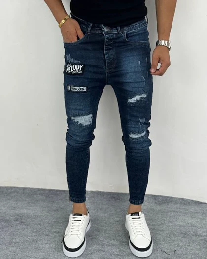 شلوار دمپا زیپ استیکر دار