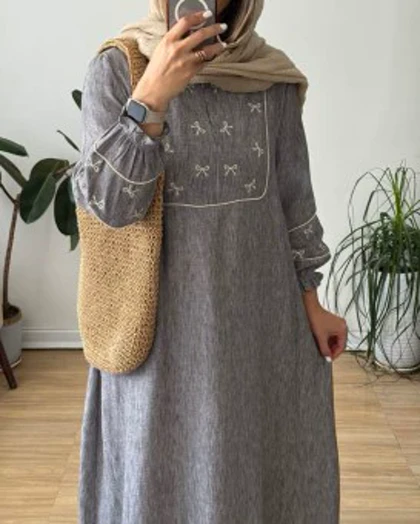 مانتو عبایی پاپیون