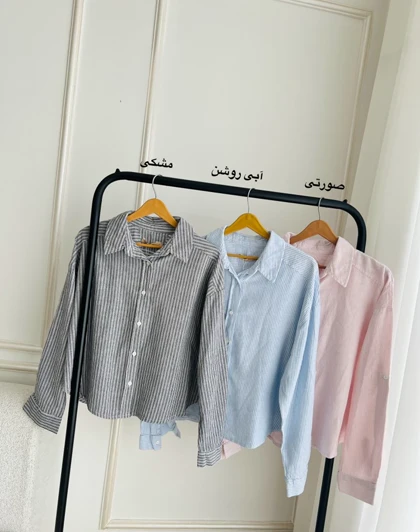 شومیز کراپ لینن هانا کدSH-3193