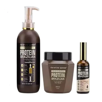 ست پروتئین برزیلی کراتین کویین Keratin Queen Protein Brazilian Set