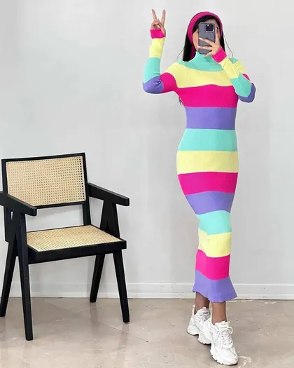 سارافون آب رنگی زنانه