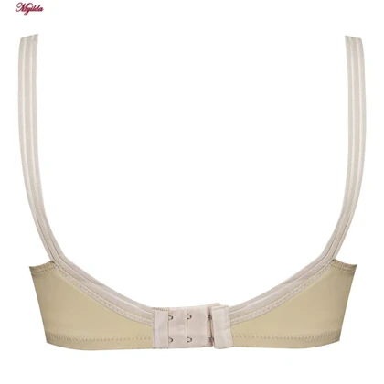 سوتین زنانه پانیذ مدل بدون فنر تابستانی رنگ کرم کد 66307