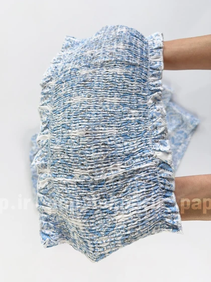 ست کراپ دکلته و شورتک دامنی چین‌دار مجلسی