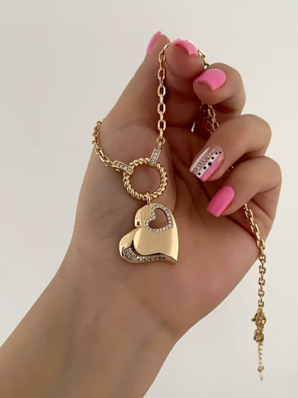 گردنبند قلبی ژوپینگ 5645