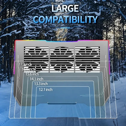 پایه خنک کننده لپ تاپ کول کلد COOL COLD مدل K42 سایز 17 اینچ با 3 فن
