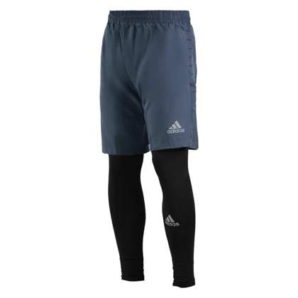 شلوارک و لگ سرهمی ورزشی مردانه آدیداس مدل 6075 فیلی