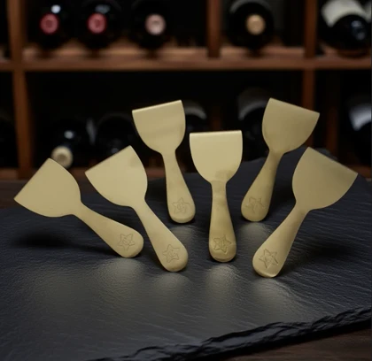 ست صبحانه خوری استیل طلایی طرح ستاره