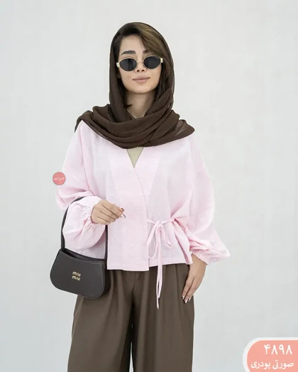 شومیز جلو بندی 4898