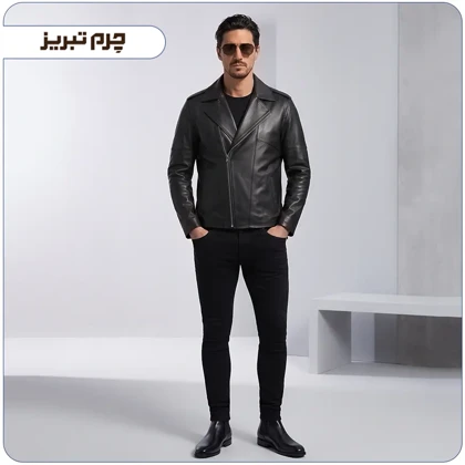 کاپشن اسپرت چرم مردانه مدل B0639