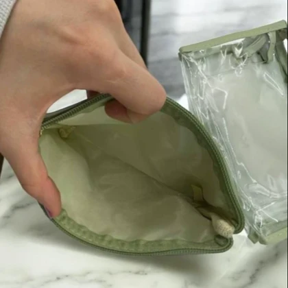 کیف لوازم آرایش و اکسسوری سه تایی در چهار رنگ