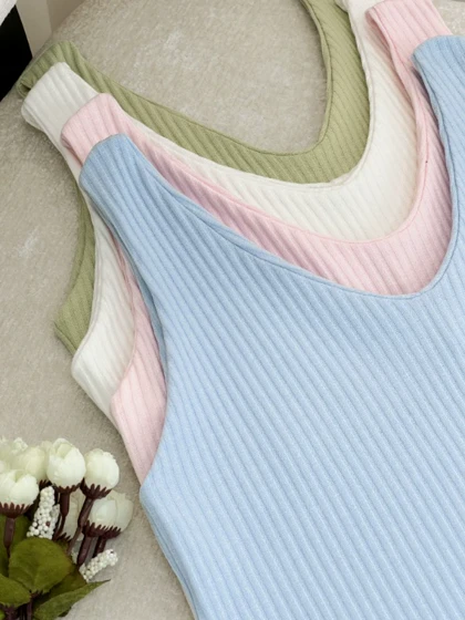 تاپ حلقه‌ای زنانه ترانه - آبی