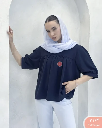 شومیز چین‌دار ایرن 7164